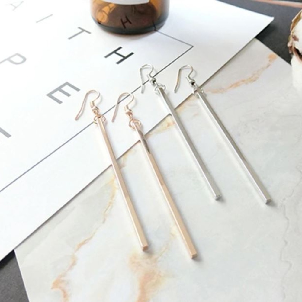 4 for $25 Geometric Bar Drop Earrings